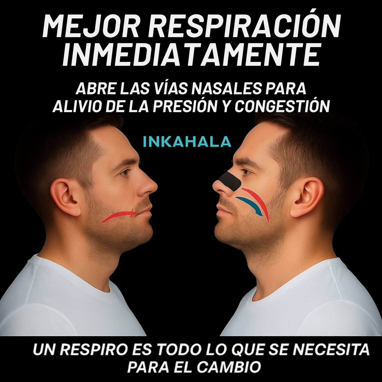 Inkahala Tapes Nasales - Adhesivo Duradero
